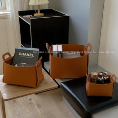 Storage Basket Felt Desktop Storage Basket Organizer Ins Snacks Storage Basket Dirty Clothes Basket Unprinted Large Storage Box