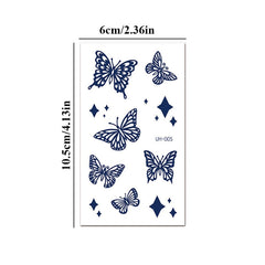 Yickyue New Tattoo Sticker Small Fresh Temporary Tattoos Juice Waterproof Fake Tattoo Body Art Small Fresh Tattoo Temporary Waterproof