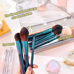 Ins Portable Makeup Brush Storage Box Dustproof with Lid Eyebrow Pencil Eye Shadow Brush Bucket Beauty Egg Lipstick Storage Box