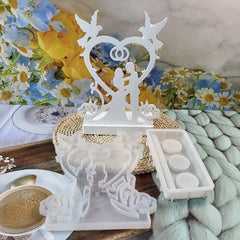 YICKYUE  -  Love Wedding Mold Plugin Decoration Gypsum Mold Diy Silicone Mold