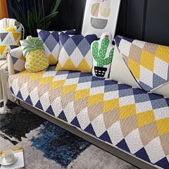 Universal Non-slip Sofa Covers Cotton Plaid Stripe Corner Sofa Chair Towel Couches for Living Room Home Decor Car Seat Cover