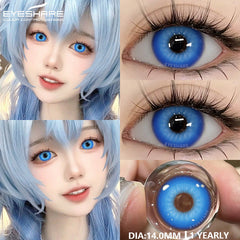 YICKYUE  -  1 Pair Fashion Pink Cosplay Anime Lenses Color Contact Lenses for Eyes Cosmetics Purple Lenses Yearly Eye Contact Lens