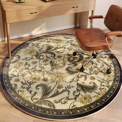 Yickyue Carpet for Living Room Retro Pastoral Floral Large Area Plush Rug Home Decoration IG Fluffy Cloakroom Bedroom Mat ковер Tapete