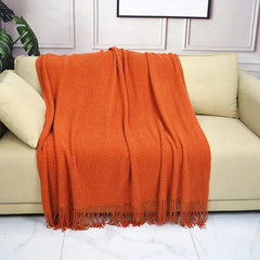 Nordic Knitted Blanket for Bed Thicken Winter Warm Sofa Cover Soft Plaid Bedspread Bed Sofa Decorative Throw Blankets Tapestrape