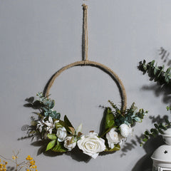 Artificial Flowers Wreath Wall Hanging For Wedding Home Decor Christmas Decorations 2022 Door Wreaths And Garlands Nursery Gift
