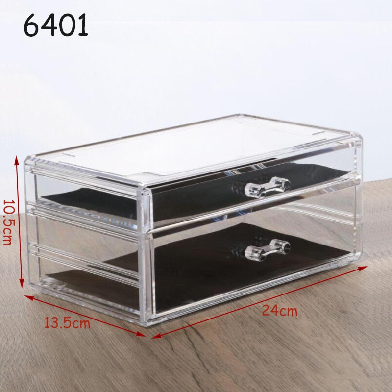 Acrylic Organizer for Cosmetics Makeup Organizer Clear Cosmetic Storage Box Storage Drawers Jewelry Box Mask Holder Stackable