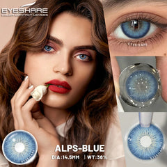 YICKYUE  1 Pair Color Contact Lenses for Eyes 14.5MM Black Lenses Gray Lenses Fashion Lenses Blue Eyes Lenses Brown Lens Yearly