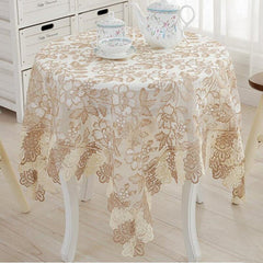 Top Elegant embroidery Lace tablecloth pastoral Home decorative table cloth Linen Cover round tablecloth nappe table cover sale