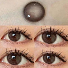 1 Pair New Eyes Contacts Lenses with Myopia Diopter Eyes Colored Lens Makeup Beauty Pupil Annual Use Fast Shipping