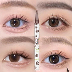 Yickyue 1pcs Lying Silkworm Eyeliner Pen Tea Brown Liquid Eye Shadow Pencil Smooth Quick-drying Cosmetics Cows Eye Makeup Beauty Tools