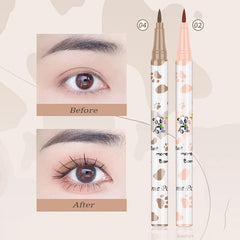 Yickyue 1pcs Lying Silkworm Eyeliner Pen Tea Brown Liquid Eye Shadow Pencil Smooth Quick-drying Cosmetics Cows Eye Makeup Beauty Tools
