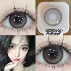YICKYUE  Myopia Contact Lenses for Eyes Color Prescription Korean Pupils Parkas Makeup Accessories 2pcs Beauty Contact Lenses Year