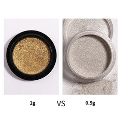 Yickyue Nail Mirror Glitter Powder Metallic Colorful Shine Chrome Glitter Rose Gold Dust Nail Art UV Gel Polish for Manicure Design