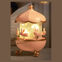 Starlight Projector Full of Gypsophila Ceiling Rotating Night Light Toy Music Box Lamp Bluetooth Player Children Birthday Gift