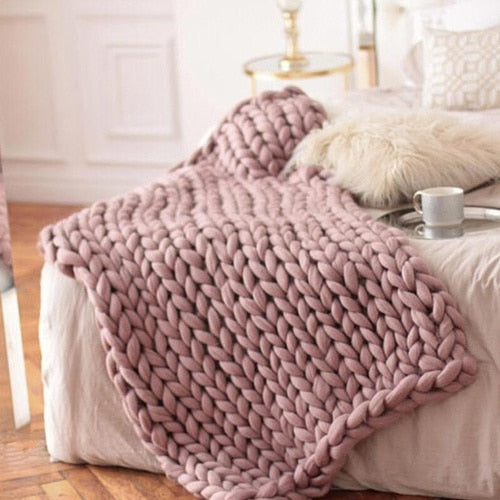 Yickyue Custom made Thick line woolen blanket decorations