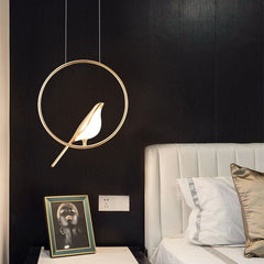 Nordic modern LED pendant lights Magpie bird chandeliers lamp indoor lighting bedroom kitchen living room home decor decoration