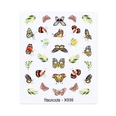 Black White Design 3D Nail Stickers Geometric Self-adhensive Slider Flower Leaf Transfer Stickers for Nails Tip Abstract Wrap