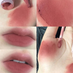 White Tube Velvet Matte Light Thin Lip Glaze Not Fade Lip Tint Long Lasting Nonstick Cup Cosmetic Lipstick Lip Mud Makeup 2022