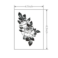 YICKYUE  -  Flower Tattoo Sticker Waterproof and Long-lasting Temporary Tattoo Sticker