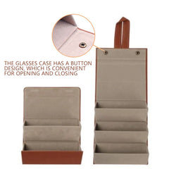 Sunglasses Organizer Portable Glasses Case Multiple Pairs Eyeglasses Storage Box Hanging Eyewear Holder  for Home Travel