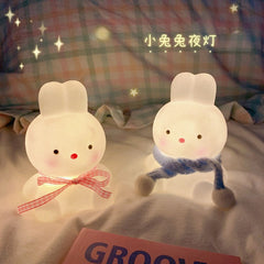 W&G Lovely Night Light Cartoon Creative Rabbit Decoration Bedroom Bedside Lamp Bedroom Decoration Children Birthday Gift
