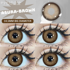 YICKYUE  -  Big Diameter Blue Lenses 14.5mm Lenses Colored Contact Lenses for Eyes Big Eye Lenses Natural Look Lenses