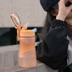 880ml/530ml Portable Tritan Material Water Bottle With Straw Durable Outdoor Sport Fitness Travel Drinking Bottle Eco-Friendly