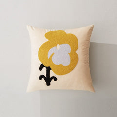 Square Cushion Cover Woven Home Decor for sofa cushion Tufted Throw Pillow Case Boho Cute Cartoon Flower Cat Fruit Pattern