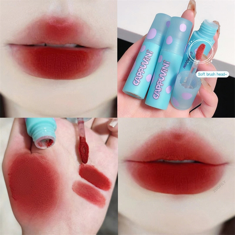 Yickyue Beautiful Blue Tube Lipstick Matte Lip Makeup Silky Easy To Color Vivacious Girl Lipgross Long Lasting Waterproof Lip Cosmetics