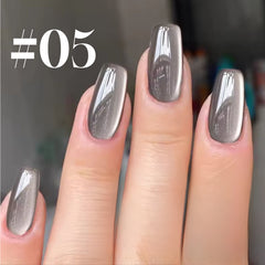 YICKYUE  -  12ML 1PCS Grey Black Glass Bead Cat Eye Gel Nail Polish Whitening Autumn Nails Black Nails Nail Supplies UV Light Nails