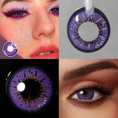 YICKYUE  1Pair Halloween Lenses Colored Contact Lenses for Eyes Anime Lenses Cosplay Lenses Blue Lenses Purple Lenses Big Eye Lense