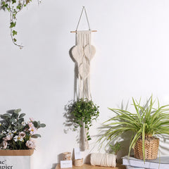 4 Pack Macrame Plant Hanger Indoor Outdoor Hanging Planter Bohemian Decor Basket Flower Pot Holder  Garden Home Decoration