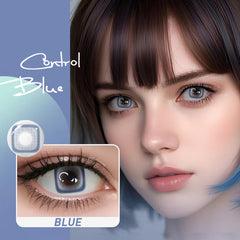 YICKYUE  Colored Contact Lenses Beauty Natural Red Blue Green Lenses for Eyes Cosplay Makeup 1Pair Yearly Cosmetic Lens
