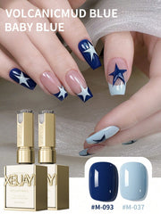 YICKYUE  -  new online celebrity volcanic mud blue mint green nail polish two-color small set series whitening firm and long-lasting