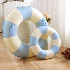 Vintage Striped Adult Kids Swimming Circle Pool Floats Inflatable Swimming Ring Rubber Ring for Pool Party Toys Photo Props