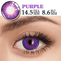YICKYUE  Purple Lenses Colored Pupils for Eyes Cosplay Anime Contact Lenses Violet Lens y2k Lenses