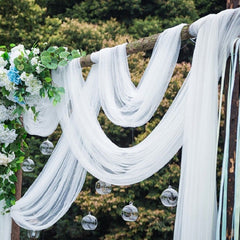 10m 48/72cm Wedding Decoration Crystal Tulle Roll Organza Fabric For DIY Wedding Arch Chair Backdrop Birthday Party Decoration