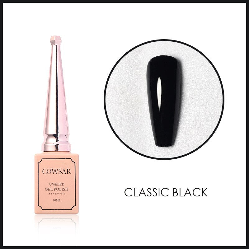 10 ML Classic Black white color nail gel polish esmaltes semipermanente uv led gellack nail polish For Professional Salon 2022