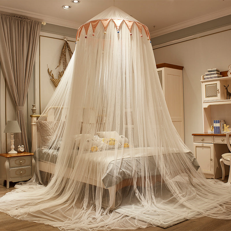 YICKYUE  -  Kid Baby Bed Canopy Mosquito Net Curtain Bedding Romantic Baby Girl Round Dome Tent Easy Installation Room Decor
