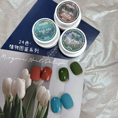 YICKYUE  -  Nail Oil Glue Plant Guide Series Color Glue 2024 New Color Painting Phototherapy Glue Solid Color Cans