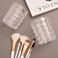 Makeup Brush Storage Box Makeup Organizer Makeup Bucket Pen Holder Plastic Box Makeup Brush Eyebrow Pencil Holder Diamond