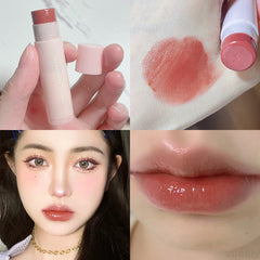 Yickyue Japanese Lipstick with Simple Design Hydrating Lip Balm Colored Moisturizing Lipgloss Lip Tint Makeup Lip Care Base Cosmetics