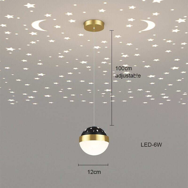 Nordic LED wall lamp Star projection light sconces lamps adjustable indoor lighting home decor bedroom living room bedside
