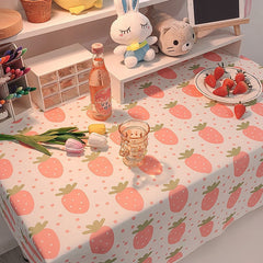 Ins Table Cloth 200cm Plaid Desk Cloth Tea Table Cloth Writing Desk Mat Students Dining Tablecloth Dinning Table Decoration