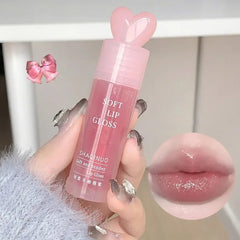 YICKYUE -  Light Rich Watery Lip Oil Glitter Clear Transparent Glossy Lipstick Moisturizing Nourishing Hydrating Lippie Supple Lip Gloss
