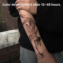 YICKYUE  -  Temporary Tattoos Ancient Totem Herbal Juice Tattoo Stickers Retro Gothic Fake Waterproof Lasting Tattoo Sticker Semi Permanent