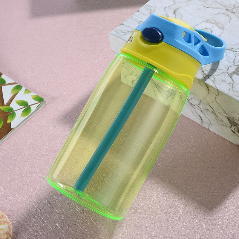 480ML Baby Kids Children Portable Feeding Drinking Water Bottle Cup With Straw