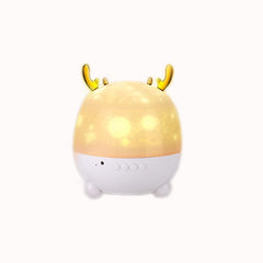 Rotating Starry Sky Projection Romantic Ocean Elk Night Light Gypsophila 3D Bluetooth Audio Remote Control Bedroom Atmosphere