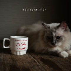 Creative Kawaii Kitten Ceramic Korean Stacking Cup Office Coffee Breakfast Cup Cute Couple Cup with Souvenir