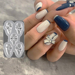 5D Silicone bear butterfly Mold Nail Carving Stamping Plate UV Gel Polish Manicure Mould DIY Nail Art Decorations Tools Fashion